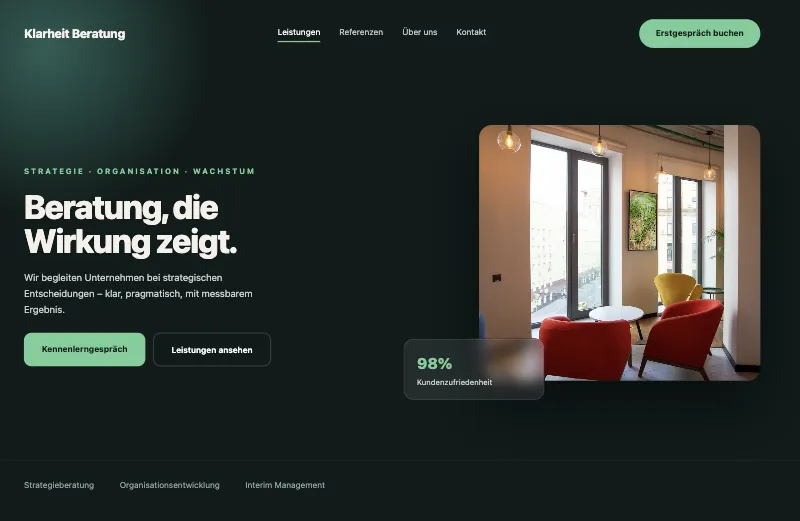 Website-Konzept für Beratung & Coaching